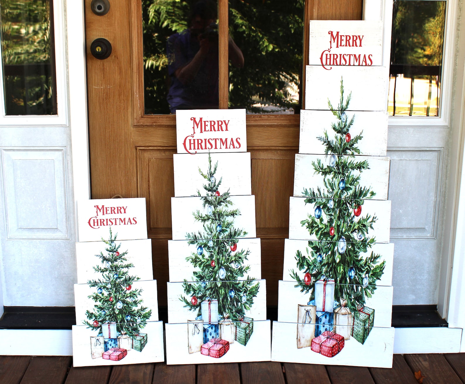 Merry Christmas Pallet Art is a Beautiful Design for Christmas Etsy