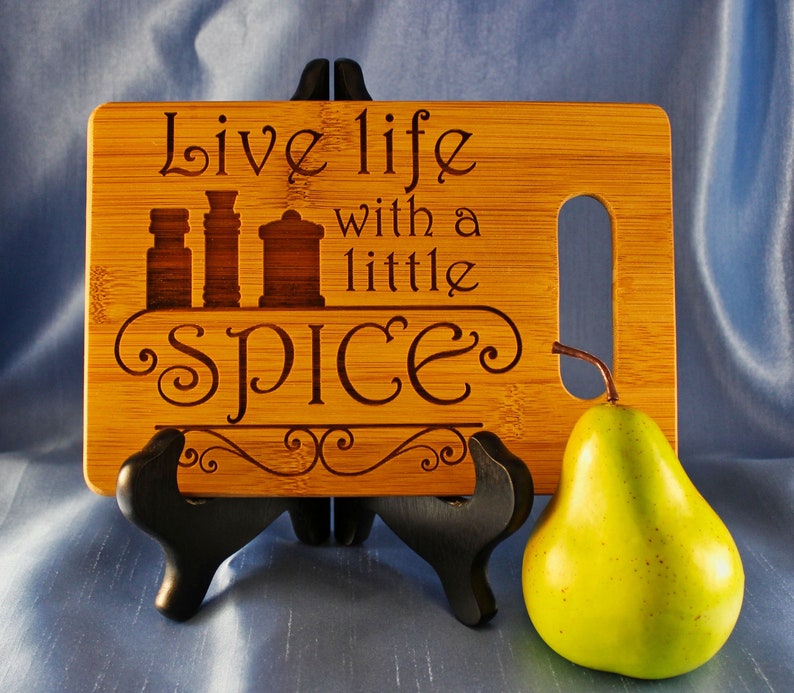 Decorative Cutting Boards Fun Kitchen Gift Engraved Wooden Etsy