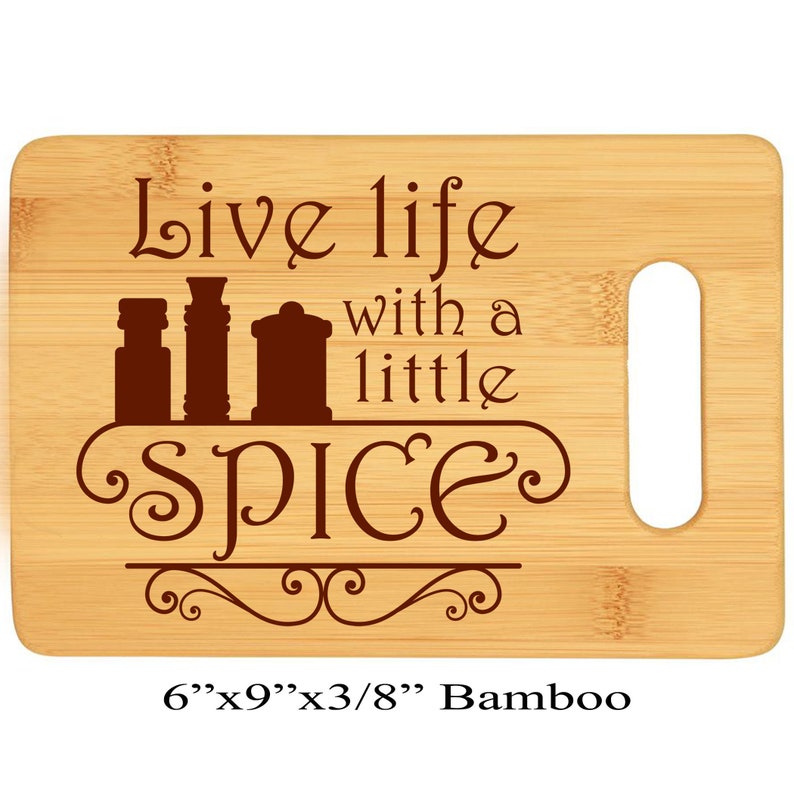 Decorative Cutting Boards Fun Kitchen Gift Engraved Wooden Etsy