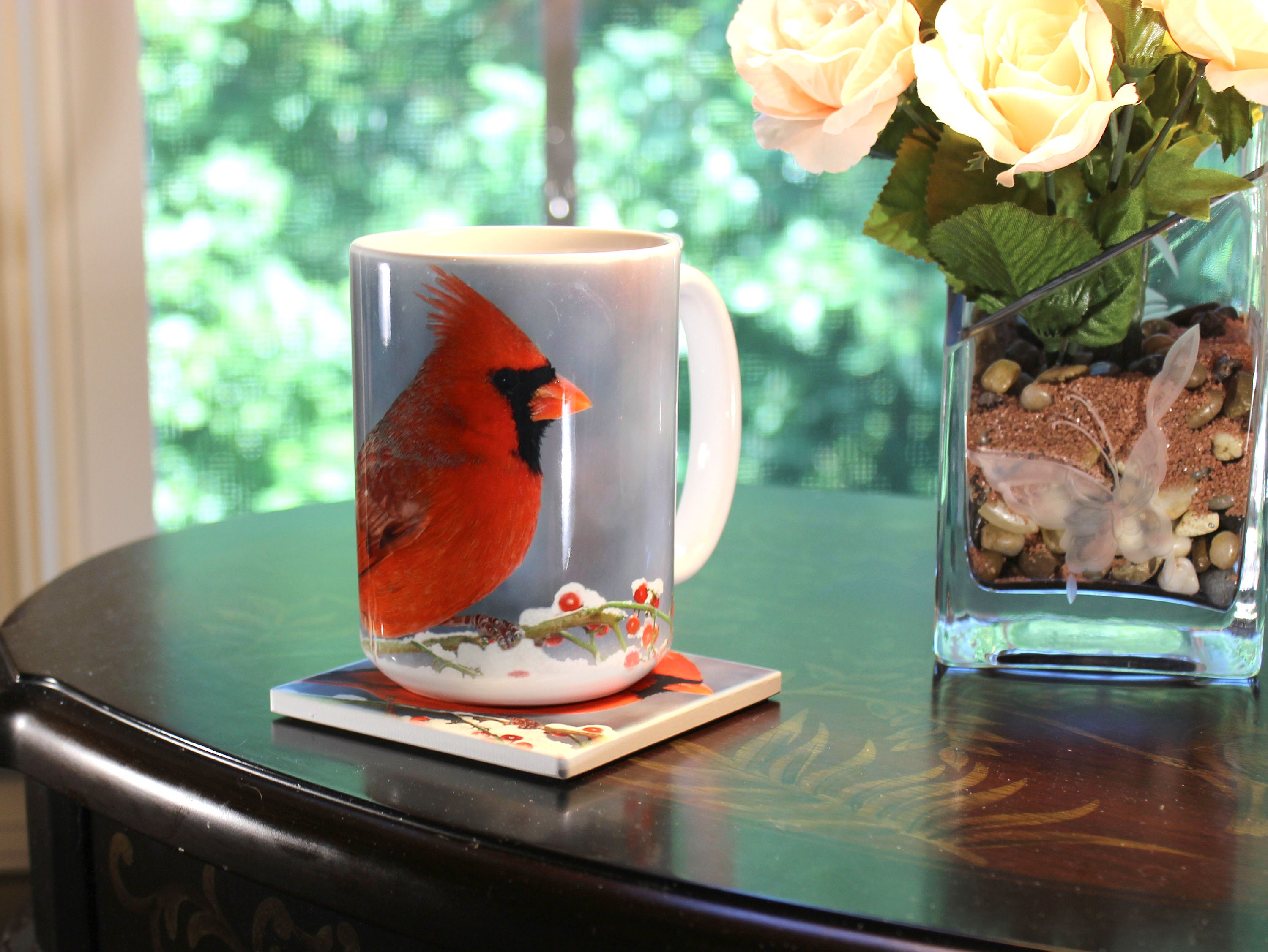 This Cardinal Mug makes great Cardinal Gifts. 15 oz Large Etsy