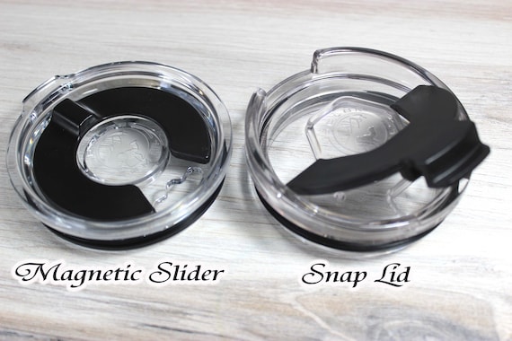 Slider Lids for Polar Camel Insulated Travel Tumblers - Regular Plastic Slider Lid Versus the Magnetic Slider Lid for all Polar Camel Mugs