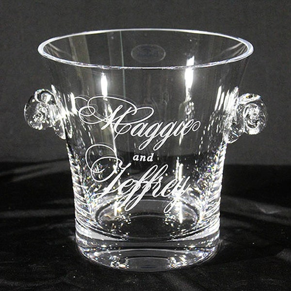 Personalized Ice Bucket Custom Ice Bucket Personalized Wine Cooler Personalized Wine Chiller Custom Champagne Bucket Ice Bucket Monogrammed