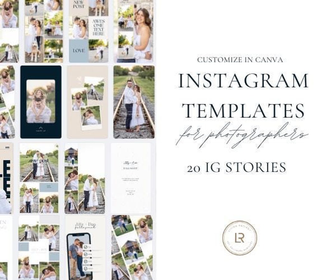 20 Editable Canva Instagram Story Template | for Wedding Photographers ...