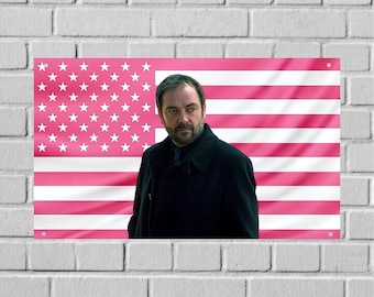 Mark Sheppard US Wall Tapestry – Actor Flag, TV Show Room Decor