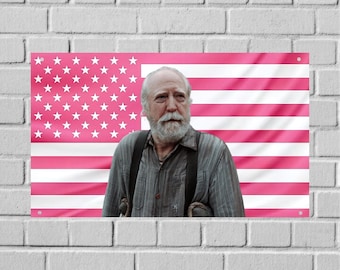 Tapeçaria de parede Hershel Greene EUA – Bandeira de The Walking Dead, decoração para sala de TV
