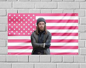 Paul Jesus Rovia US Wall Tapestry – Walking Dead Flag, TV Show Room Decor