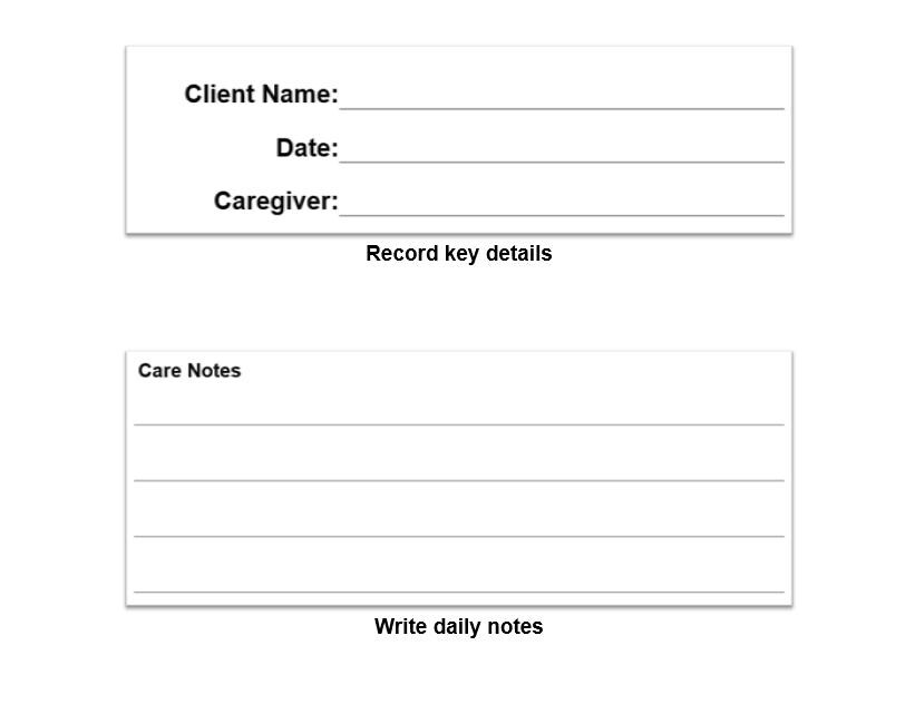 Daily Care Notes Printable, Caregiver Notes Sheet, Daily Log, Home Care ...