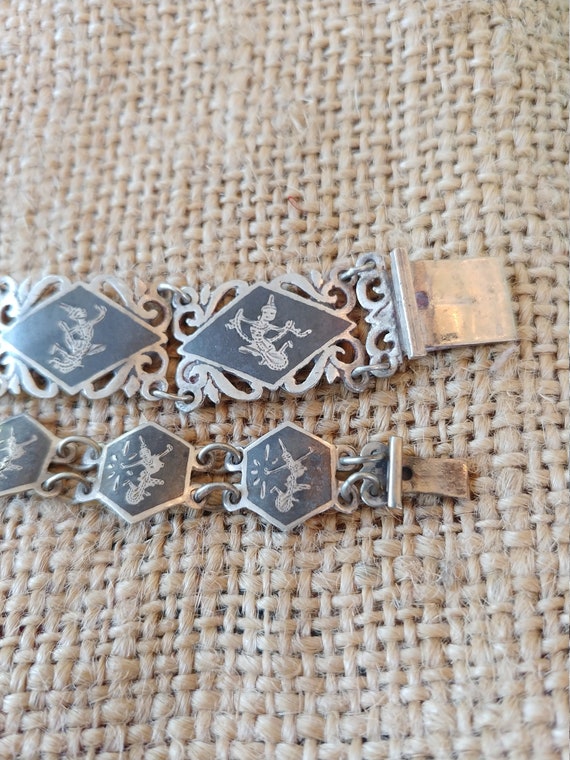 SIAM STERLING lot of 2 vintage bracelets - image 4