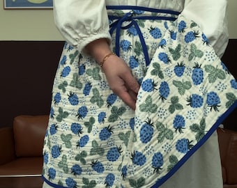 PRE-ORDER Quick-Dry 4-Layer Gauze Reversible Apron_Made in Korea