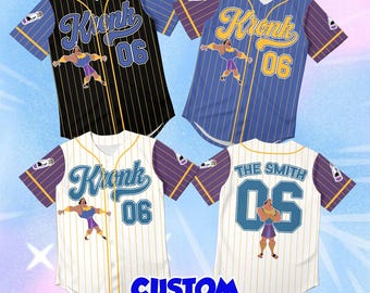 Custom Kronk 06 Baseball Jersey | Personalized The Emperor's New Groove Shirt | Y2K Anime Character Name & Number Tee, Kids Jersey