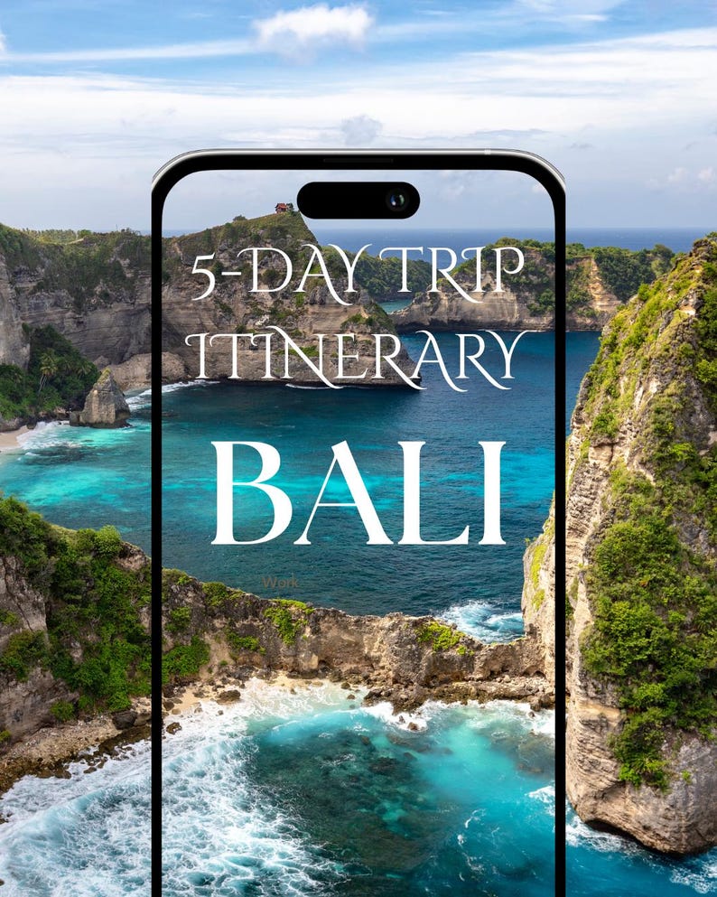 Bali Travel Guide Planner | Printable Vacation Journal | Editable ...