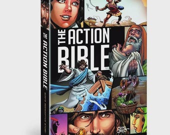 Action Bible Hardcover | Illustrated Kids Bible | Christian Gift