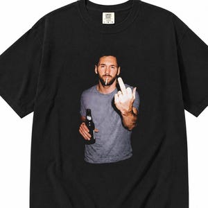 Messi tee, Messi tshirt, north london forever tshirt, comic tshirt, Comfort Colors®, Messi middle finger, argentina players, world cup 2026 image 1
