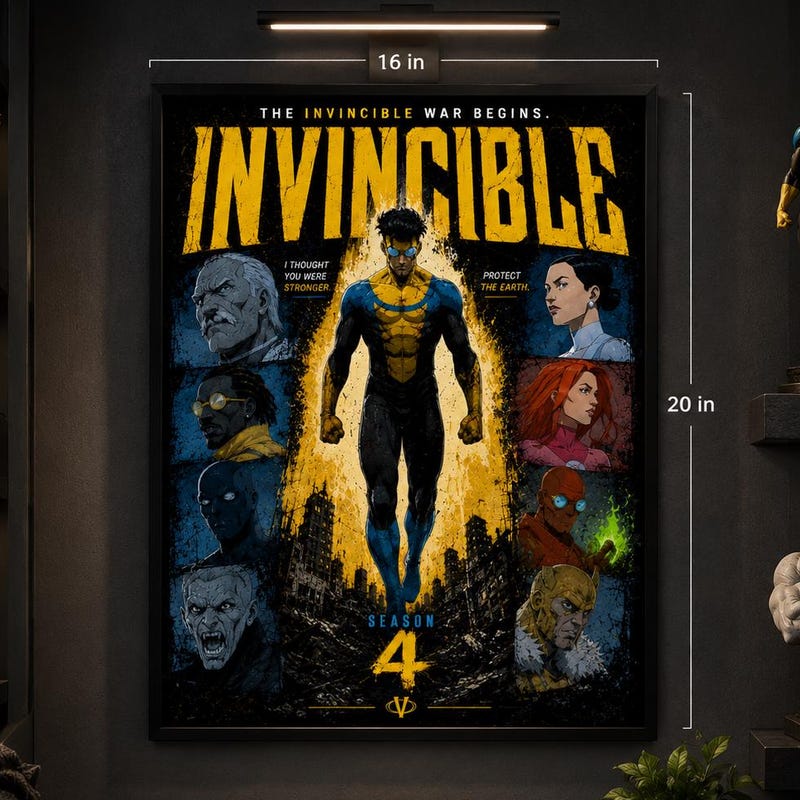 Invinable Poster Invincible Poster - Etsy