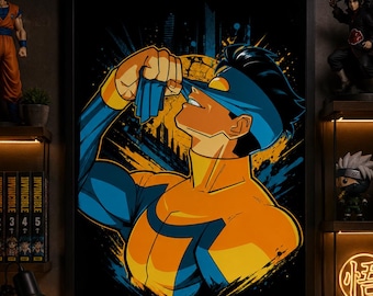 Invincible Think Mark Grayson Poster Anime Comic Wall Art Decor 8x10, 16x20, 18x24