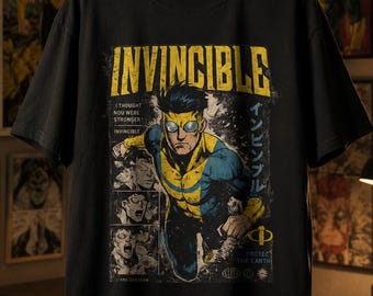 Comfort Colors® Invincible Think Mark Vintage Comic Graphic Anime Tee