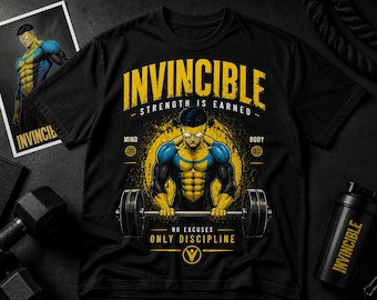 Comfort Colors® Invincible Think Mark Gym Graphic Tee Discipline Shirt