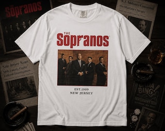 Comfort Colors® The Sopranos Vintage Mafia Crew Graphic Tee