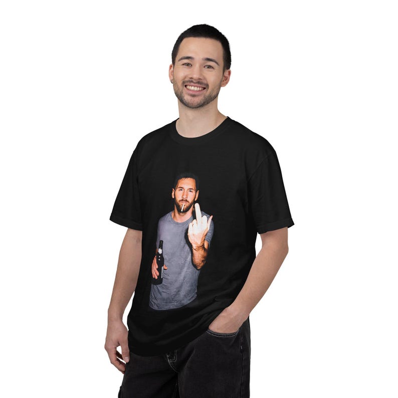 Messi tee, Messi tshirt, north london forever tshirt, comic tshirt, Comfort Colors®, Messi middle finger, argentina players, world cup 2026 image 3