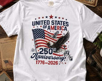 Comfort Colors® 4th of July Patriotic Eagle Graphic Tee
