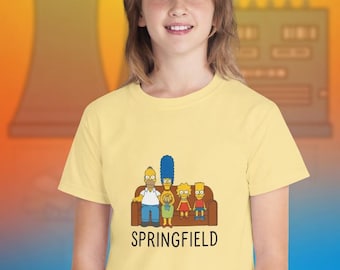 Camiseta Comfort Colors® de Los Simpson, estilo vintage retro con estampado de dibujos animados.