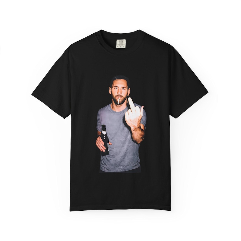Messi tee, Messi tshirt, north london forever tshirt, comic tshirt, Comfort Colors®, Messi middle finger, argentina players, world cup 2026 image 5