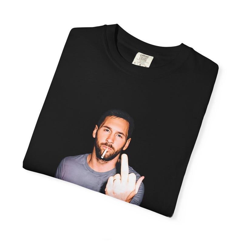 Messi tee, Messi tshirt, north london forever tshirt, comic tshirt, Comfort Colors®, Messi middle finger, argentina players, world cup 2026 image 6