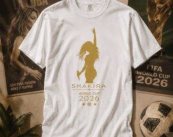 Comfort Colors® Shakira World Cup 2026 Vintage Silhouette Tee I Shakira Dai Dai Concert