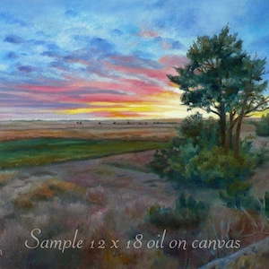 Large Custom Landscape Oil Painting From Photo Original Canvas Art