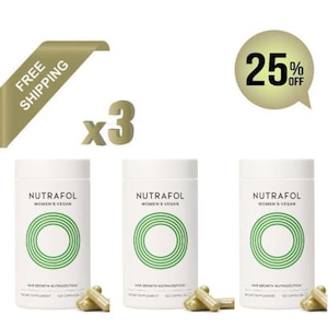 3 PACK Nutrafol 120 Capsules Pack of 3 | Hair Care Supplement | 3 Bottles Bundle | Premium Quality