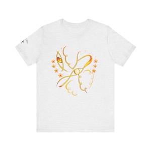 T-shirt à inscription dorée | Tourbillons et étoiles T-shirt graphique