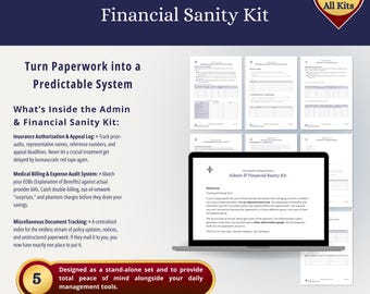 Organizador de facturas médicas / Rastreador de seguros de salud / Registro de gastos (Google Drive)