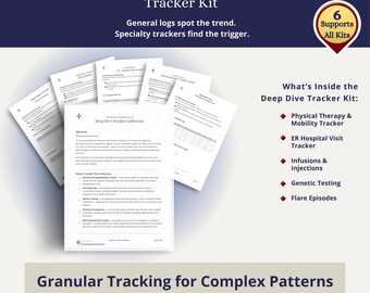 Kit de seguimiento de inmersión profunda / Enfermedad crónica, infusión, fisioterapia, genética, registro de brotes