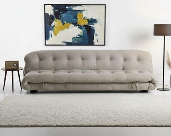 Divano Cassina Soriana di Afra & Tobia Scarpa / Autentico salotto italiano anni '70 / Iconico design moderno di metà secolo / Raro divano di lusso vintage