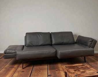 De Sede DS-747 3-Seater Sofa | Authentic Swiss Leather Couch | Mid-Century Modern Luxury Design | Minimalist Designer Living Room Furniture