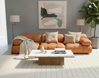 B&B Italia Camaleonda Sofa Mario Bellini | Authentische Modulare Samt Couch | Mid Century Modern Italienische Lounge | Luxus Space Age Design