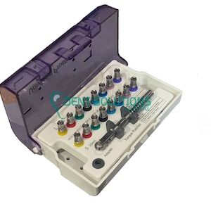 Kit de prótesis dentales, juego de destornilladores dentales universales de 17 piezas.