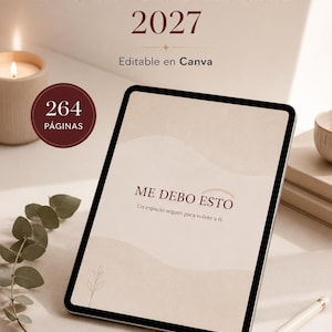 2027 Digital Planner (Editable in Canva) | Personal Development Planner | Personal Growth Journal | Emotional Management and Habits