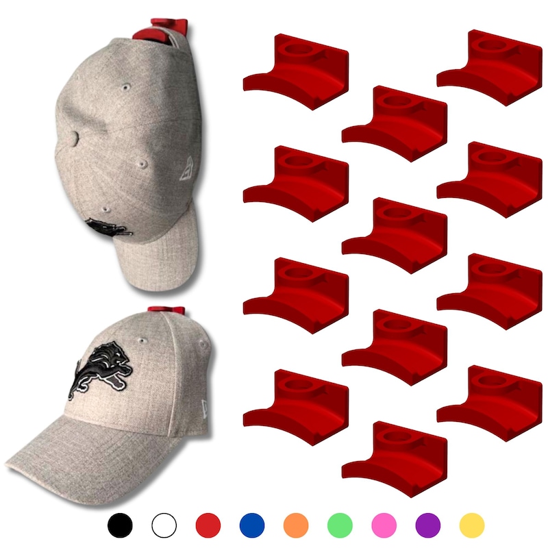 Hat Rack Sticker Wall Mount Hat Rack - Etsy
