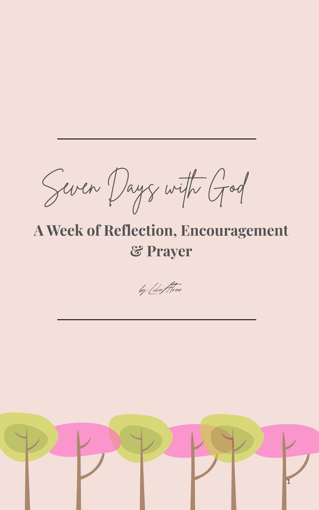 Devotional Reflection Printable Seven-day Christian Devotional Journal for Reflection ...