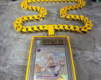 PSA-Slab-Kettenhalskette | Pokémon-Kartenhalterkette | TCG-Slab-Halter (PSA BGS Toploader) | Sammlerschmuck | 3D-gedruckt