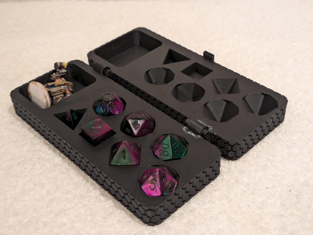 Random Dnd Mini Box DND Dice Box With Miniature Holder | Magnetic Dice Case for RPG Dice ...