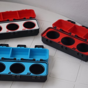 Beyblade 3 Slot Battle Top Organizer Box | Anime Spinning Top Holder | 3D Printed Gamer Storage image 7