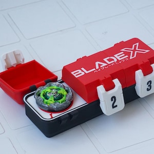 Beyblade 3 Slot Battle Top Organizer Box | Anime Spinning Top Holder | 3D Printed Gamer Storage image 8