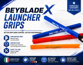 Beyblade X Ripcord-Schutzhülle | Ripcord-Glätterhalter | 3D-gedruckte, Beyblade-inspirierte Aufbewahrungsbox