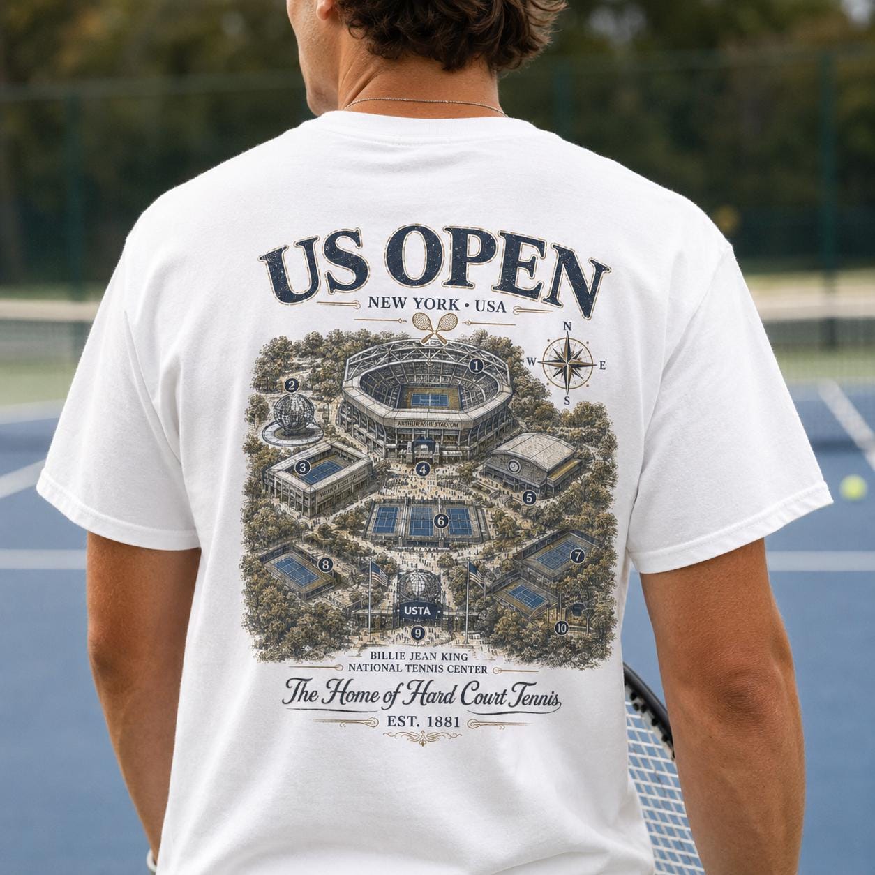 Vintage Us Open Tennis Shirt - Etsy