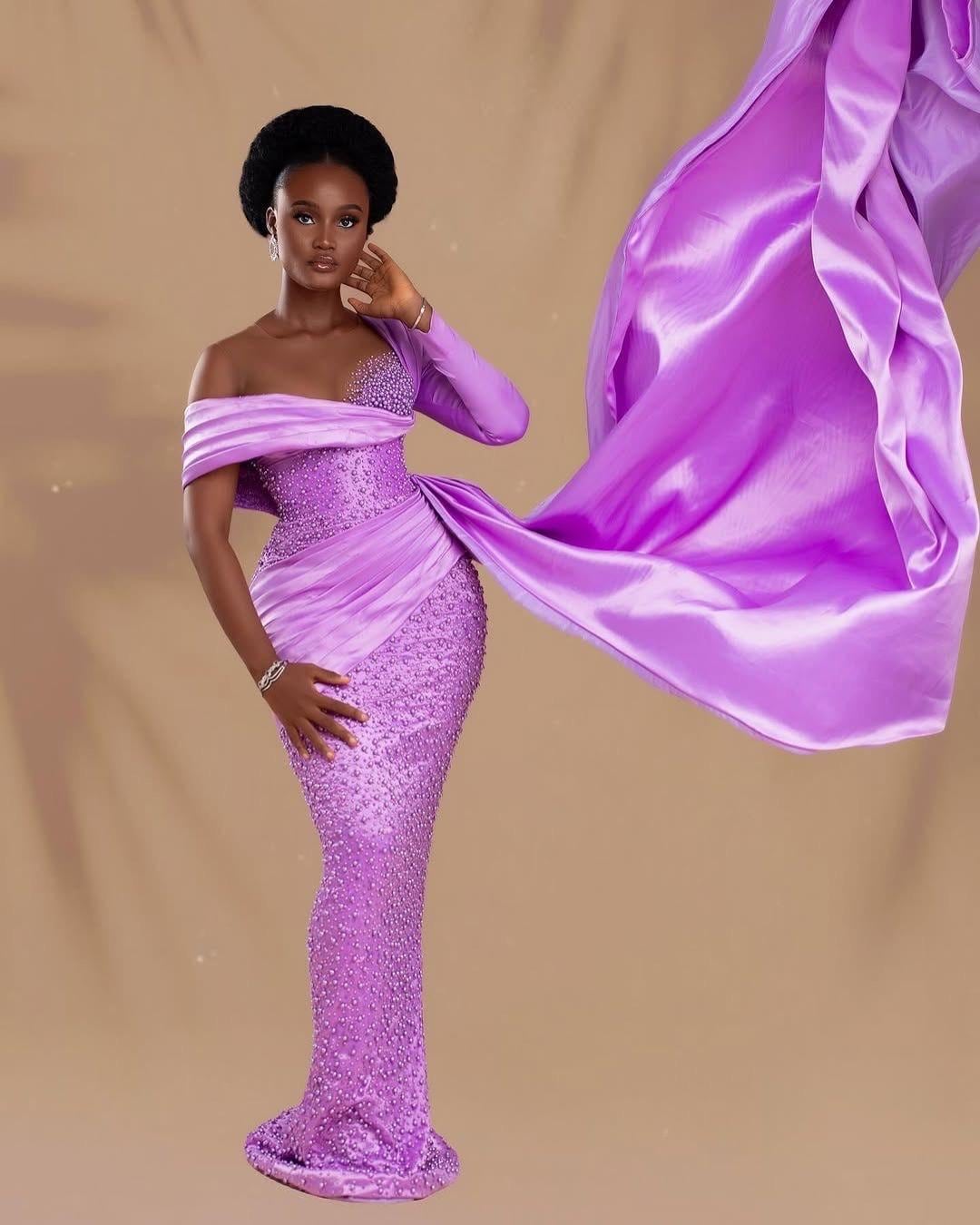 beige and purple dress Petal and Pup Women's Bellus Maxi Dress main image 0