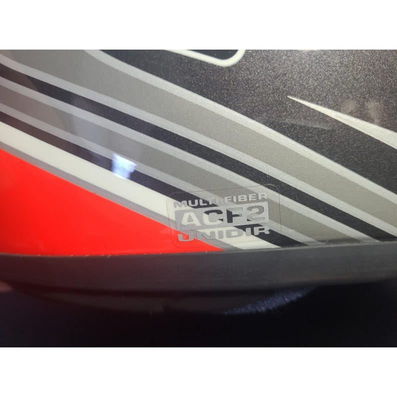 AGV V-Flyer XXL Red Motorcycle Helmet MotoDesign Multifiber ACF2 Undir image 12
