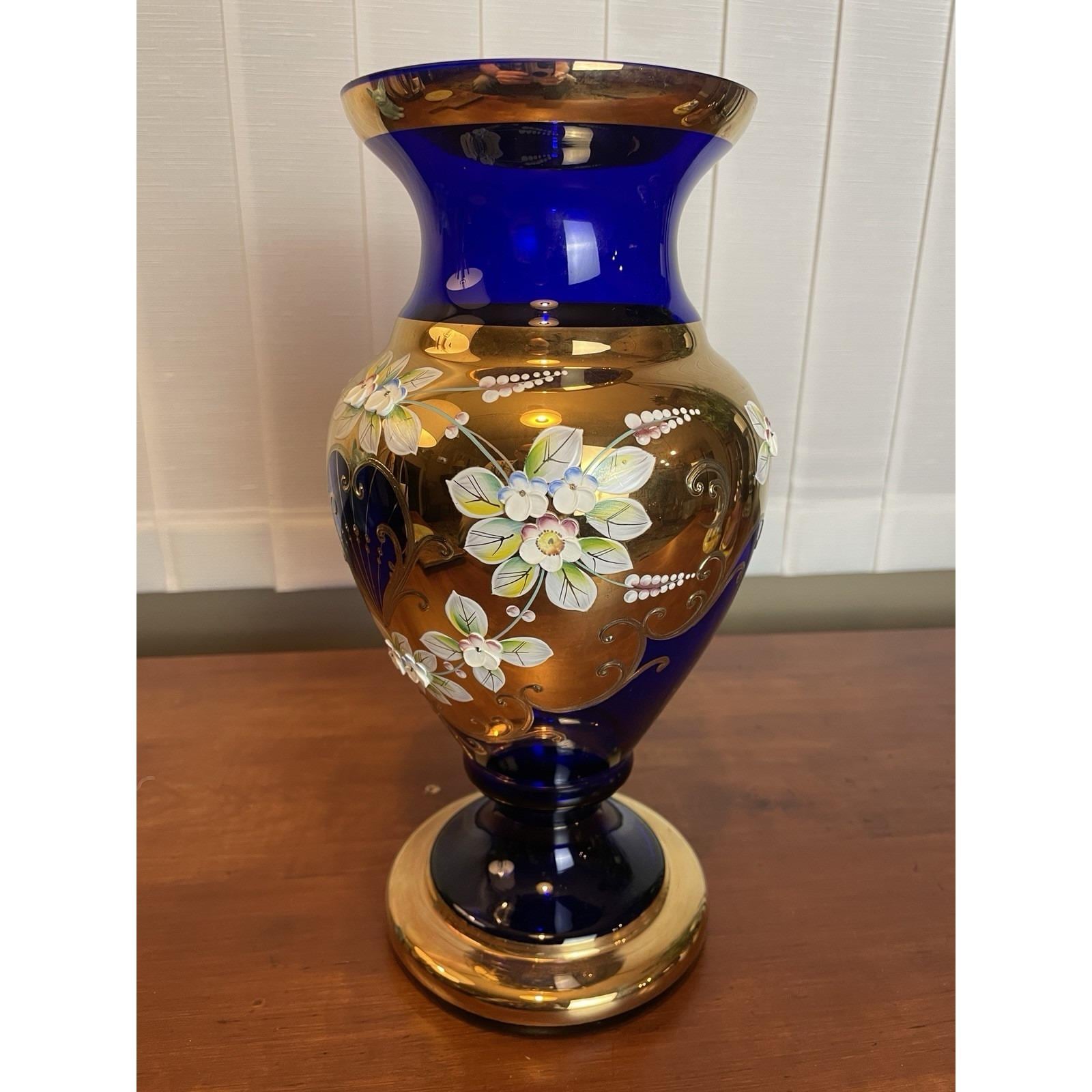 Czech bohemian crystal vase - Etsy 日本