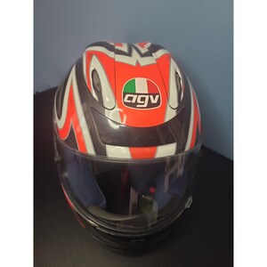 AGV V-Flyer XXL Red Motorcycle Helmet MotoDesign Multifiber ACF2 Undir image 2